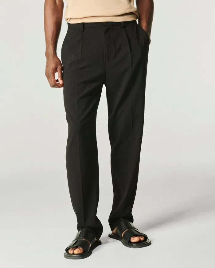 From Future Pants Men Tailoring Straight Pants Black