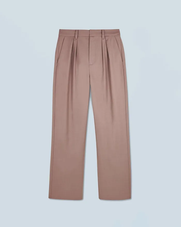 From Future Pants Women Wide Tailoring Trousers Taupe
