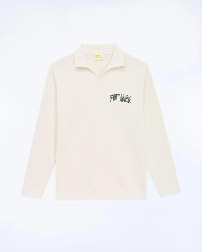From Future Shirts and TShirts Men Future Polo Neck TShirt White