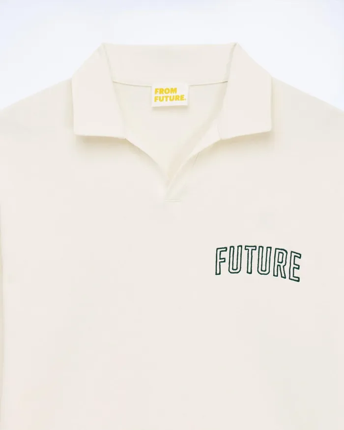 From Future Shirts and TShirts Men Future Polo Neck TShirt White