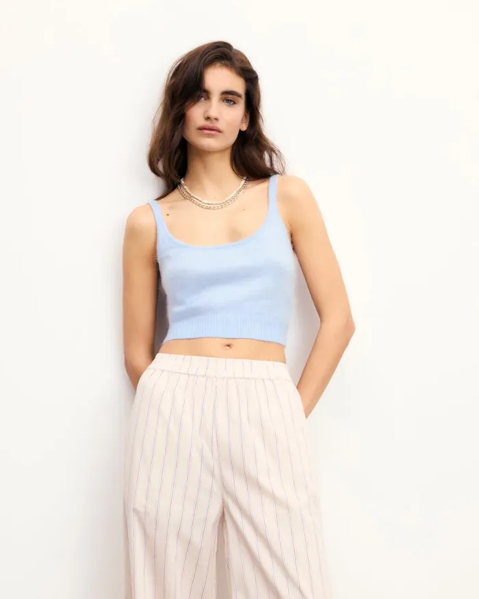 From Future Shirts TShirts and Tops Women Brushed Bralette Top Baby Blue