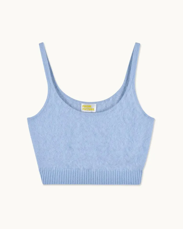 From Future Shirts TShirts and Tops Women Brushed Bralette Top Baby Blue