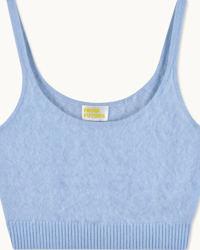 From Future Shirts TShirts and Tops Women Brushed Bralette Top Baby Blue