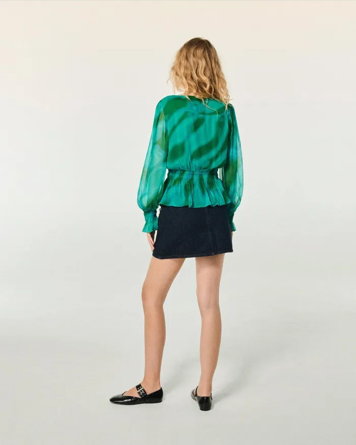 From Future Shirts TShirts and Tops Women Golda Long Sleeve Top Marvelous Green