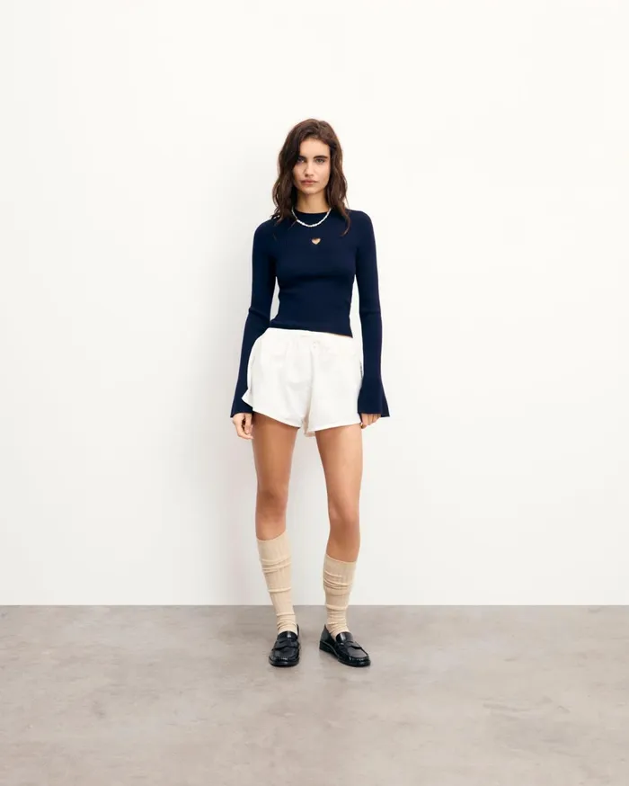 From Future Shirts TShirts and Tops Women Long Sleeve Top Navy