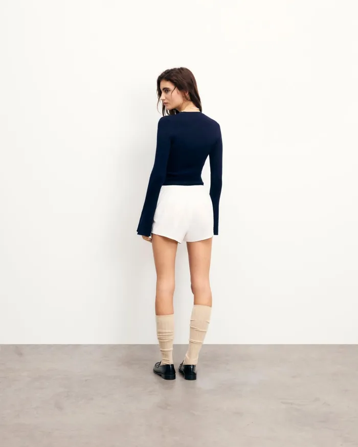From Future Shirts TShirts and Tops Women Long Sleeve Top Navy