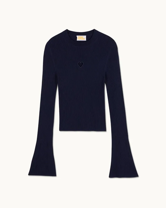 From Future Shirts TShirts and Tops Women Long Sleeve Top Navy