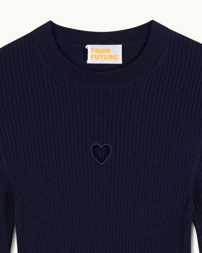 From Future Shirts TShirts and Tops Women Long Sleeve Top Navy