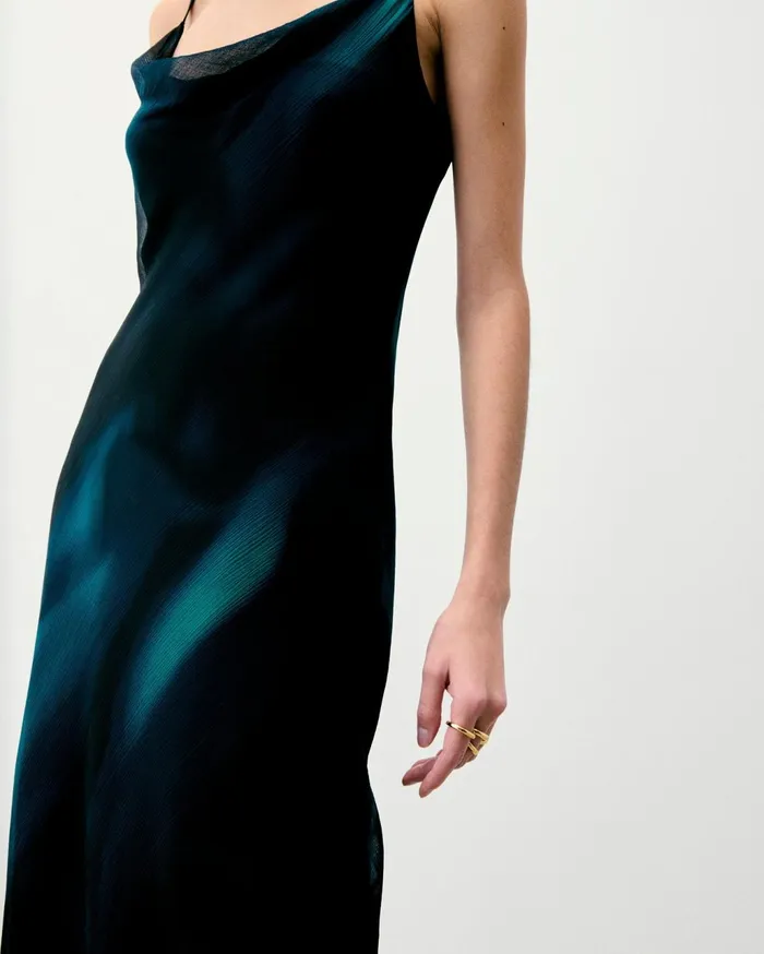 From Future Shirts TShirts and Tops Women Long Strap Dress Utopic Black
