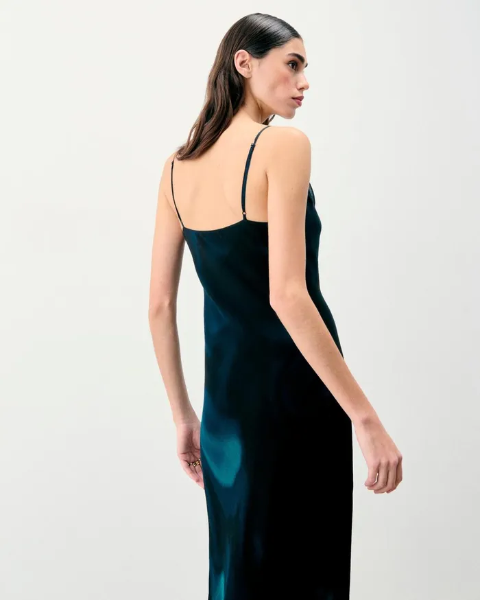 From Future Shirts TShirts and Tops Women Long Strap Dress Utopic Black