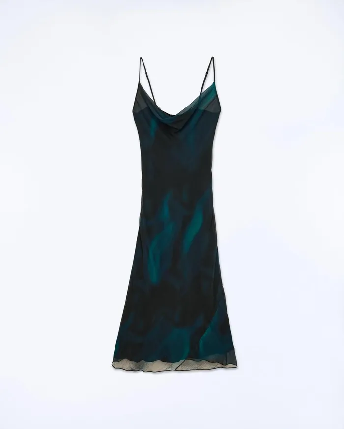 From Future Shirts TShirts and Tops Women Long Strap Dress Utopic Black