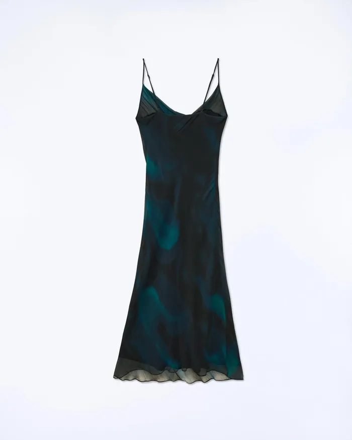 From Future Shirts TShirts and Tops Women Long Strap Dress Utopic Black