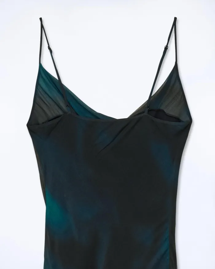 From Future Shirts TShirts and Tops Women Long Strap Dress Utopic Black
