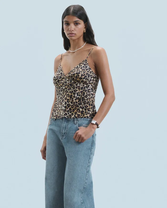 From Future Shirts TShirts and Tops Women Top Caraco Winter Leopard