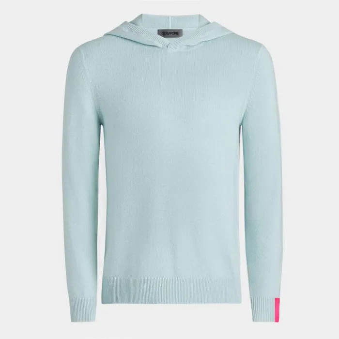 GFORE Hoodies and Tees WomenMen WASHABLE CASHMERE HOODED SWEATER Daybreak