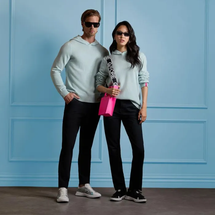 GFORE Hoodies and Tees WomenMen WASHABLE CASHMERE HOODED SWEATER Daybreak GFORE Hoodies and Tees WomenMen WASHABLE CASHMERE HOODED SWEATER Daybreak