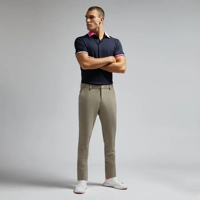 GFORE Polos Men SILKY PIQU CONTRAST BANDED SLEEVE POLO Twilight GFORE Polos Men SILKY PIQU CONTRAST BANDED SLEEVE POLO Twilight