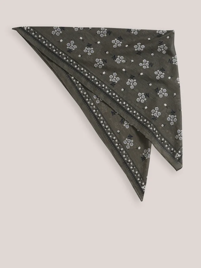 Girls Cyrillus Accessories Organic Bandana Kaki