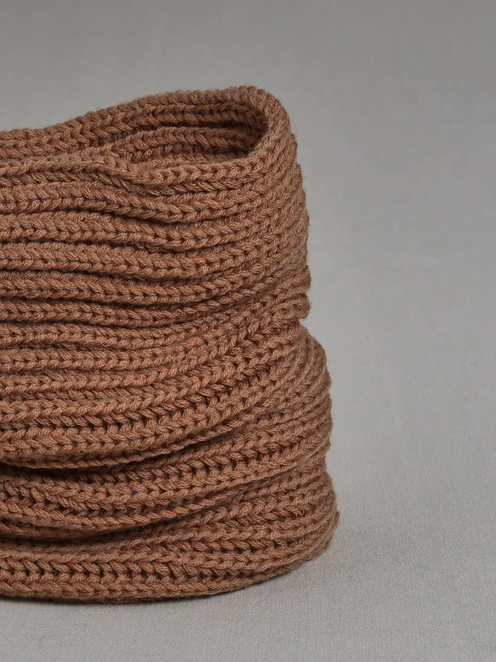 Girls Cyrillus Accessories Pure Wool Extra Large Snood Pumpkin