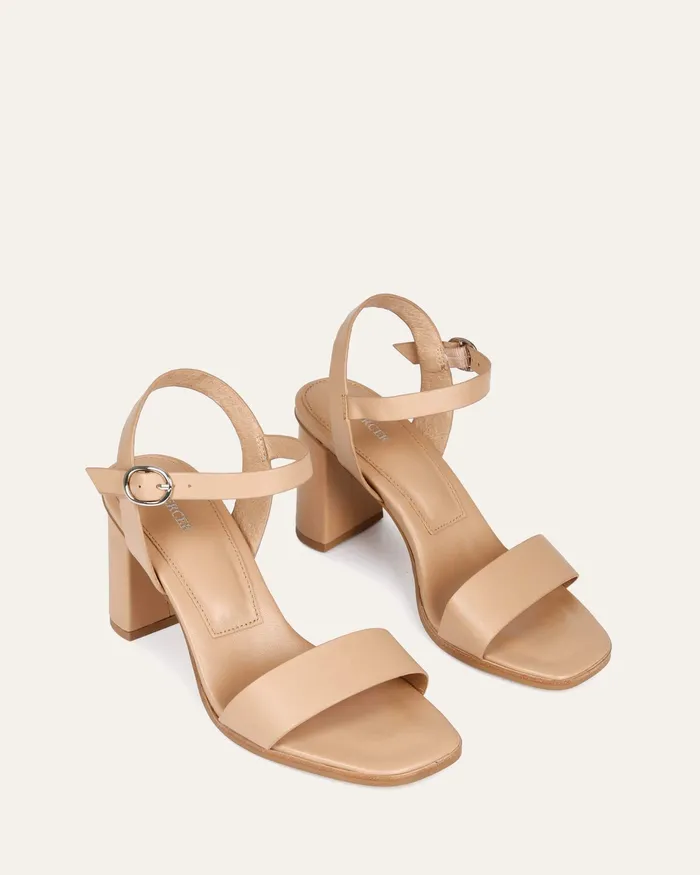 HIGH SANDALS jomercer Women Calais high heel sandals beige leather