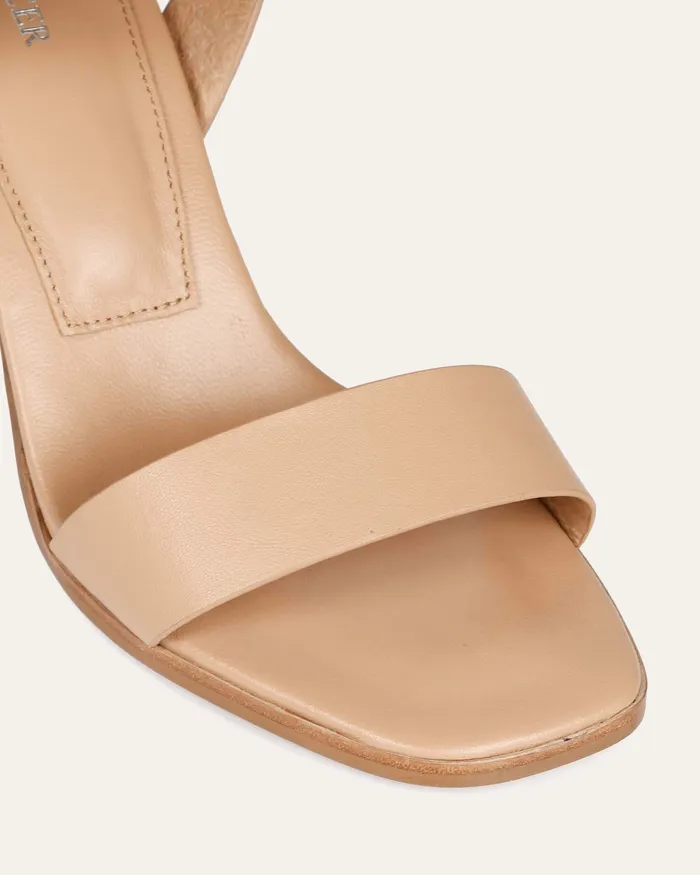 HIGH SANDALS jomercer Women Calais high heel sandals beige leather