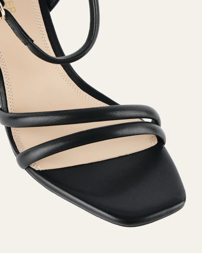 HIGH SANDALS Women Nino high heel sandals black leather jomercer HIGH SANDALS Women Nino high heel sandals black leather jomercer