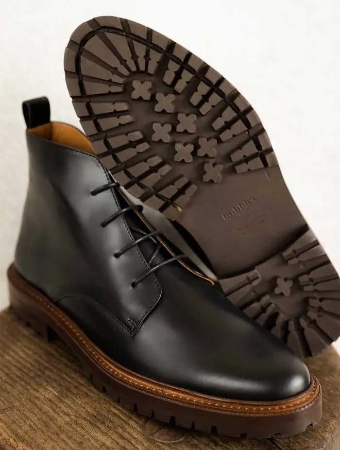 Howelsen Intense Black Men Bobbies Boots Howelsen Intense Black Men Bobbies Boots