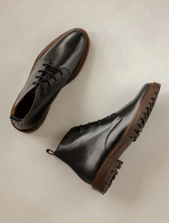 Howelsen Intense Black Men Bobbies Boots Howelsen Intense Black Men Bobbies Boots
