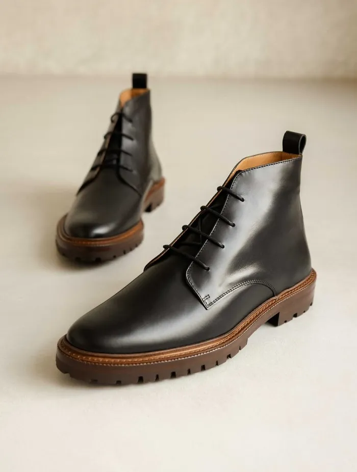 Howelsen Intense Black Men Bobbies Boots Howelsen Intense Black Men Bobbies Boots
