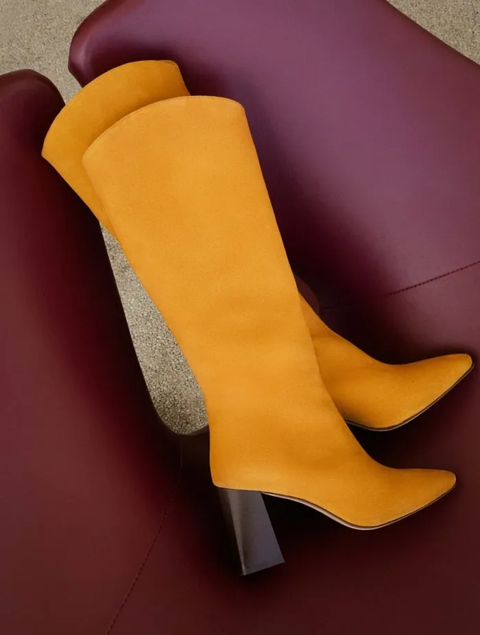 Indie Saffron Women Bobbies Knee High Boots