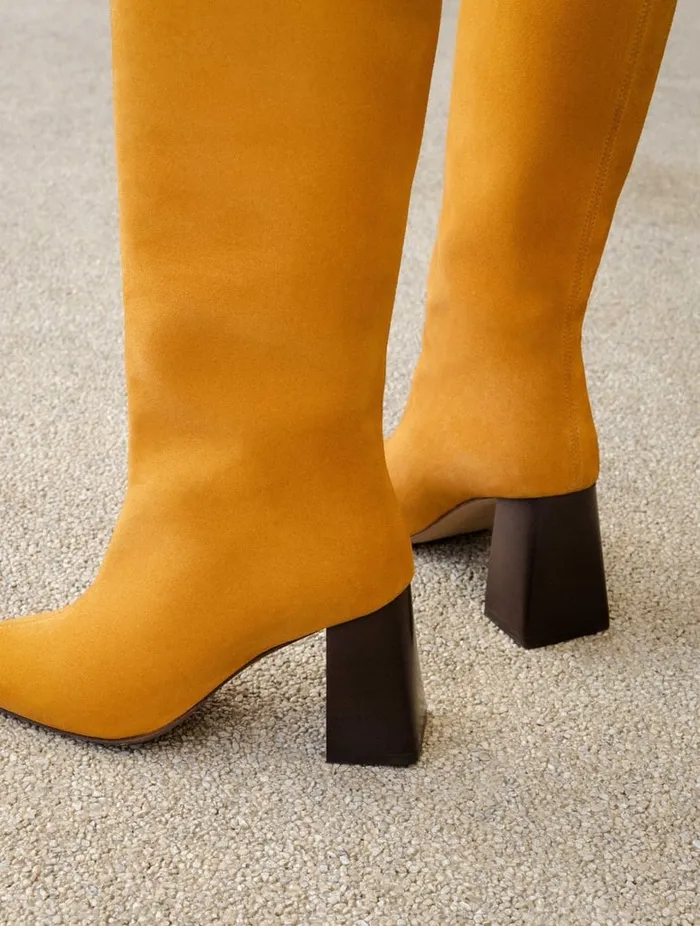 Indie Saffron Women Bobbies Knee High Boots