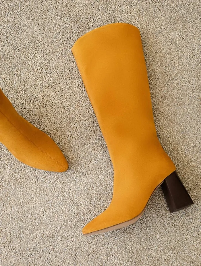 Indie Saffron Women Bobbies Knee High Boots