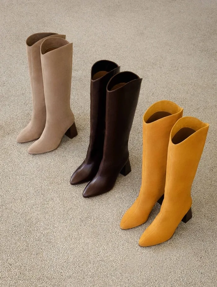 Indie Saffron Women Bobbies Knee High Boots