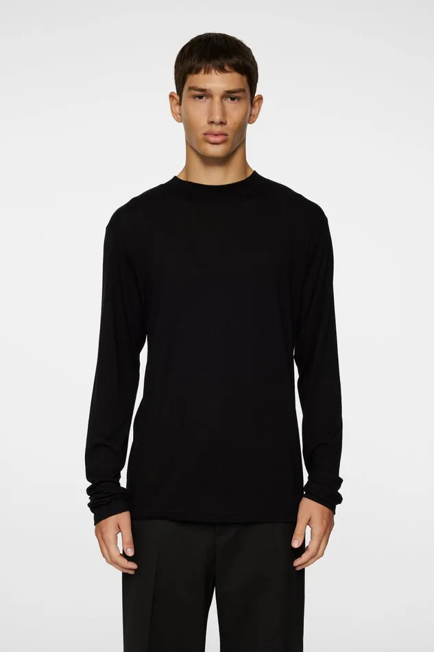 JLindeberg Arnie Mock Neck Ls TShirt Men TShirts