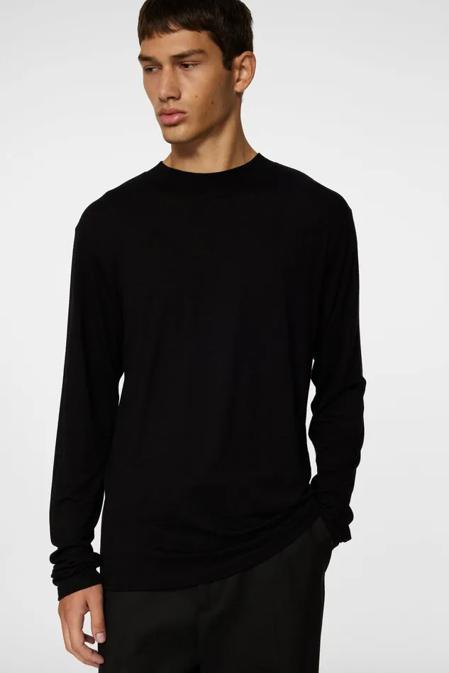 JLindeberg Arnie Mock Neck Ls TShirt Men TShirts