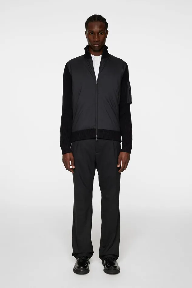 JLindeberg Beck Knitted Hybrid Jacket Men Knitwear