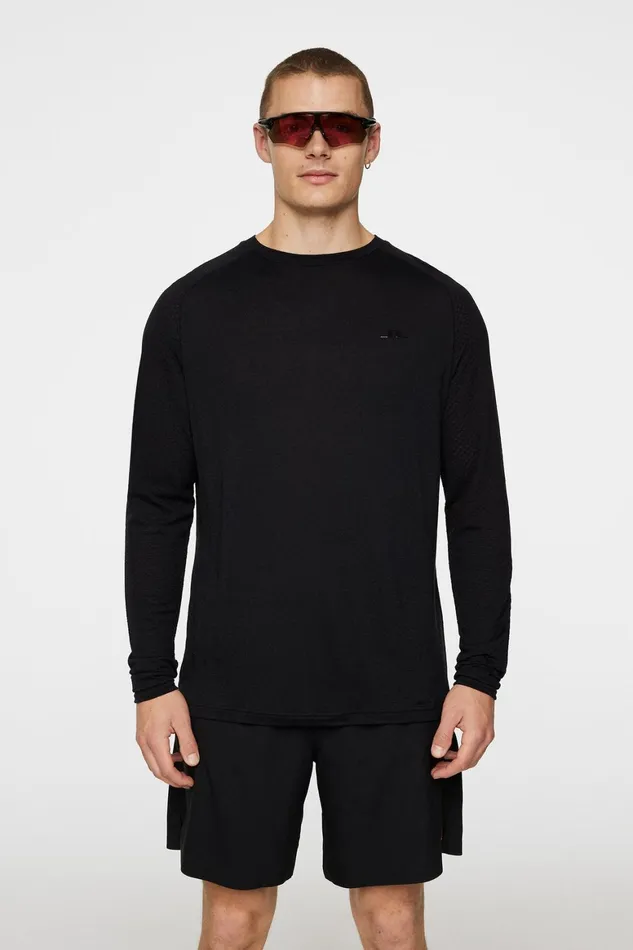 JLindeberg Brent Wool Long Sleeve Men TShirts
