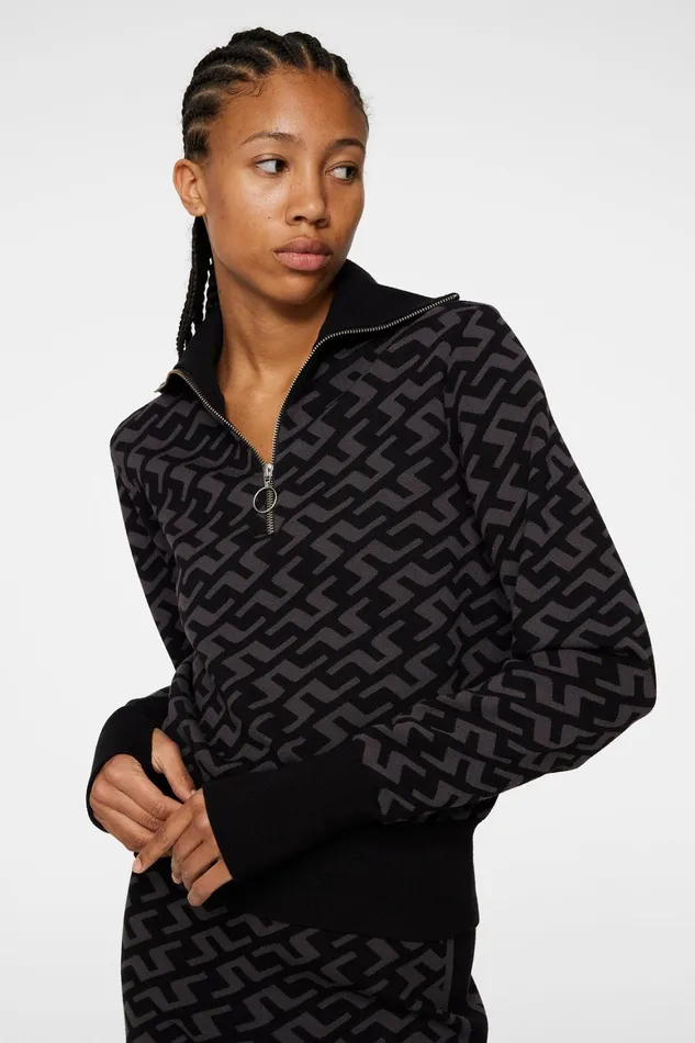 JLindeberg Kerla Knitted Zip Sweater Women Knitwear