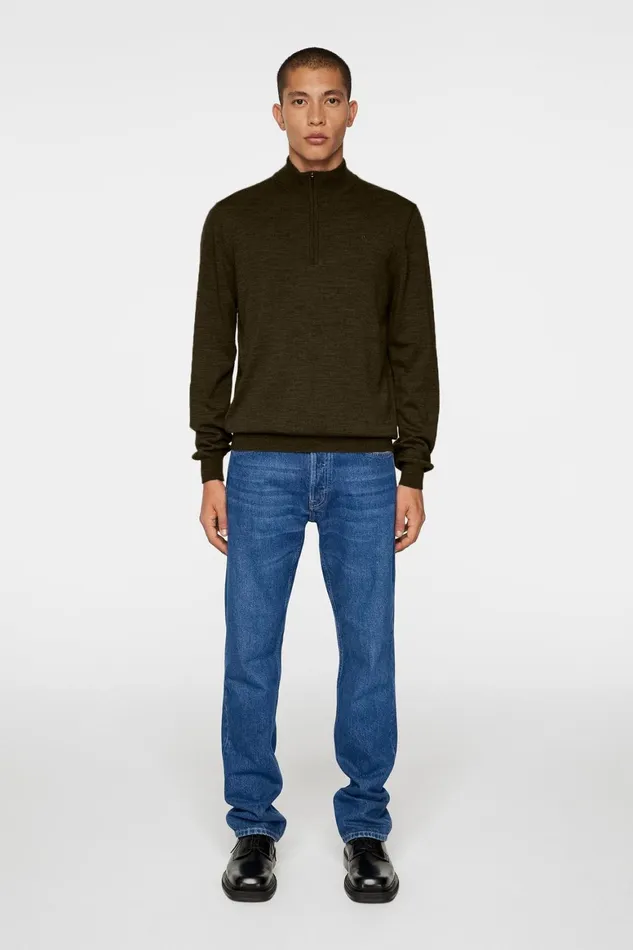 JLindeberg Kiyan Quarter Zip Sweater Men Knitwear