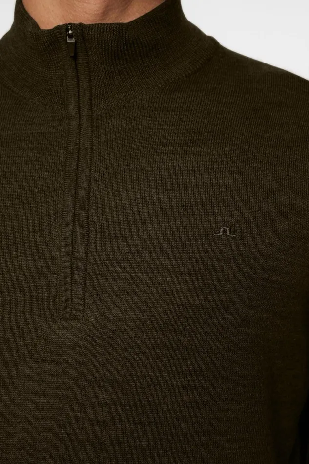JLindeberg Kiyan Quarter Zip Sweater Men Knitwear