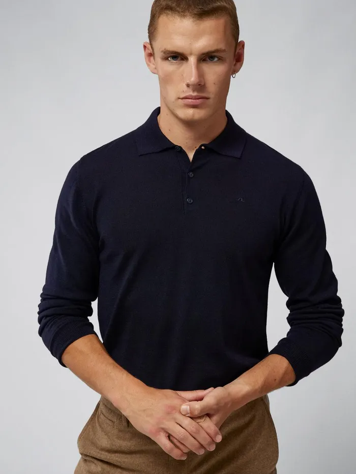 JLindeberg Noel Light Merino Polo Shirt Men Knitwear