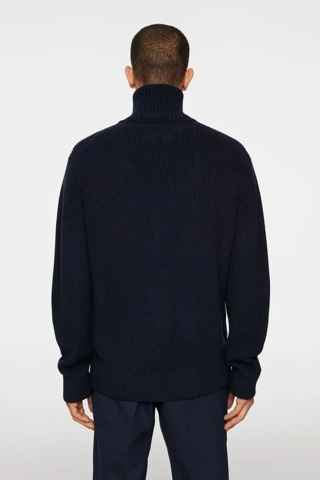 JLindeberg Skyler Wool Blend Zip Cardigan Men Knitwear