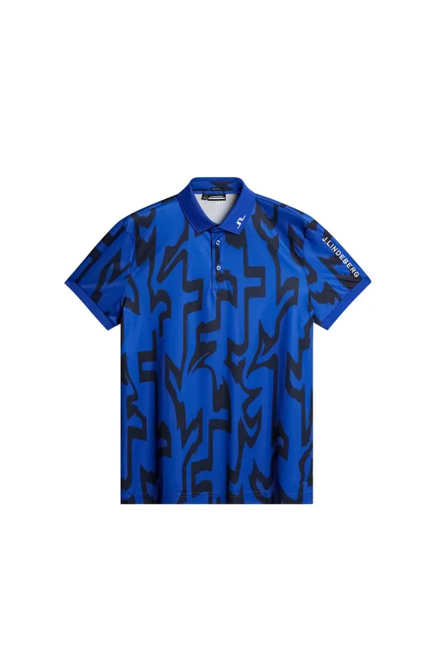 JLindeberg Tour Tech Reg Fit Print Polo Men Polo Shirts