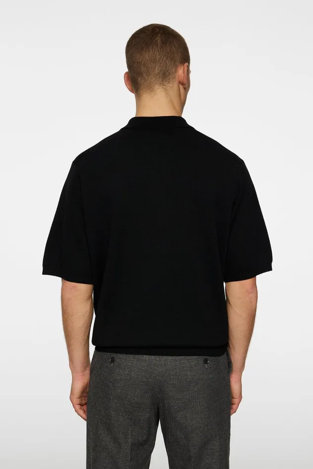JLindeberg Tyler Quarter Zip Knit Polo Men Knitwear