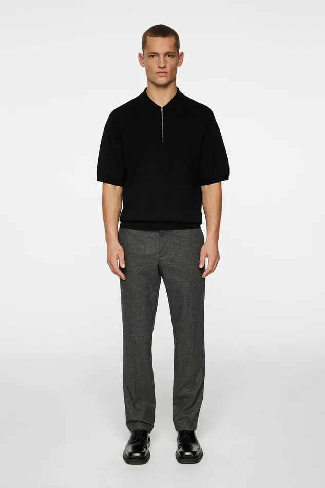 JLindeberg Tyler Quarter Zip Knit Polo Men Knitwear