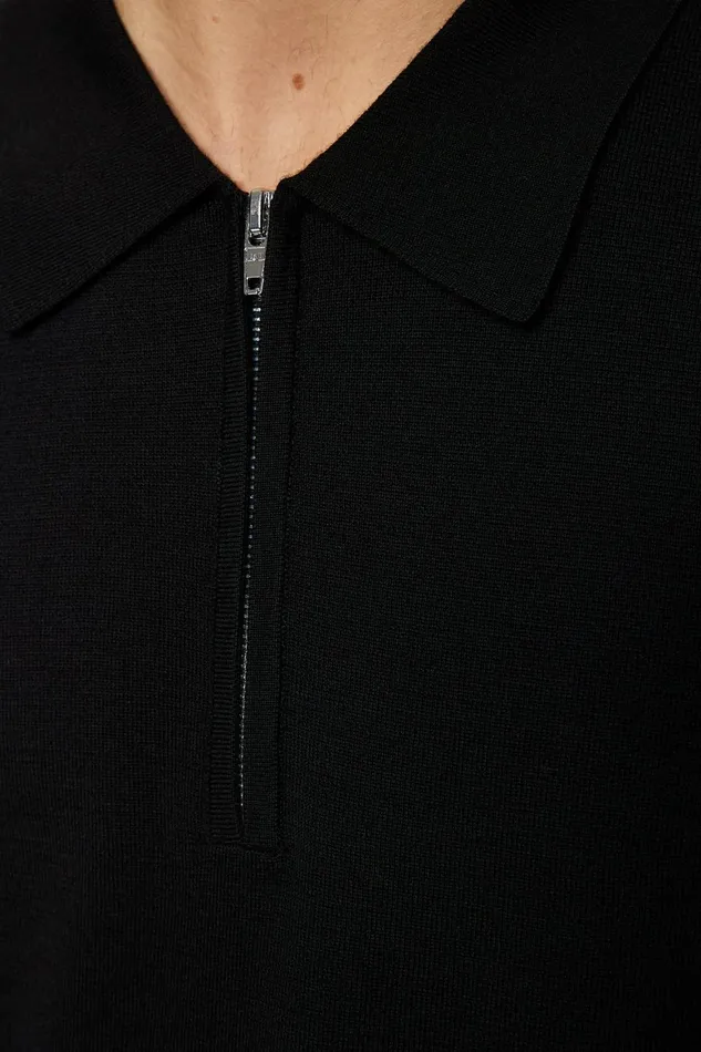 JLindeberg Tyler Quarter Zip Knit Polo Men Knitwear