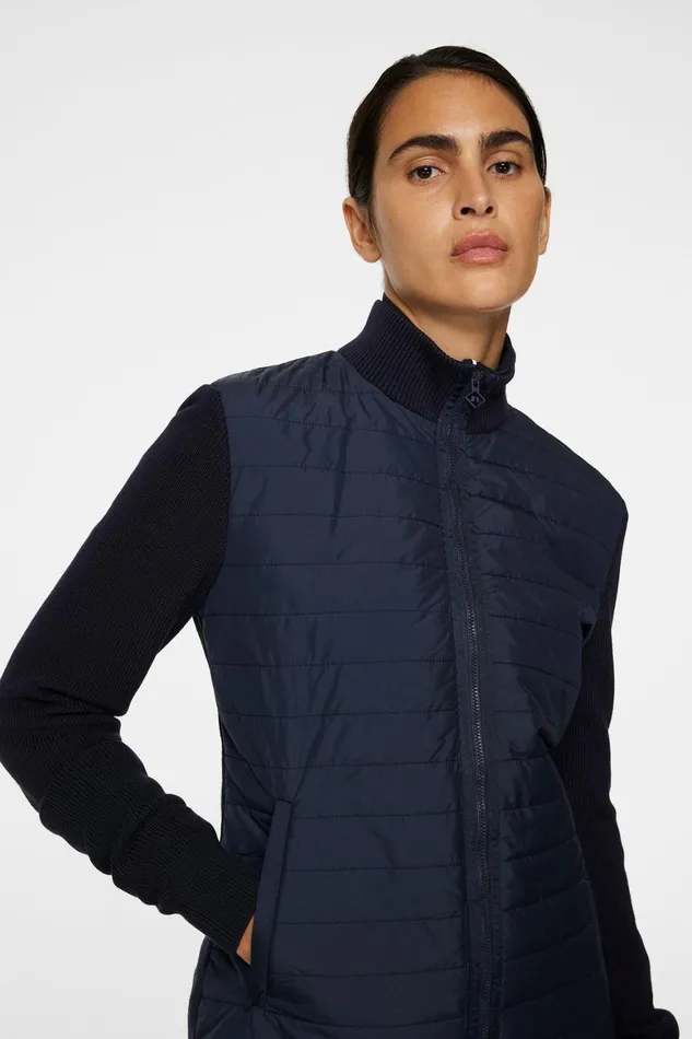 JLindeberg Wren Knitted Hybrid Jacket Women Knitwear