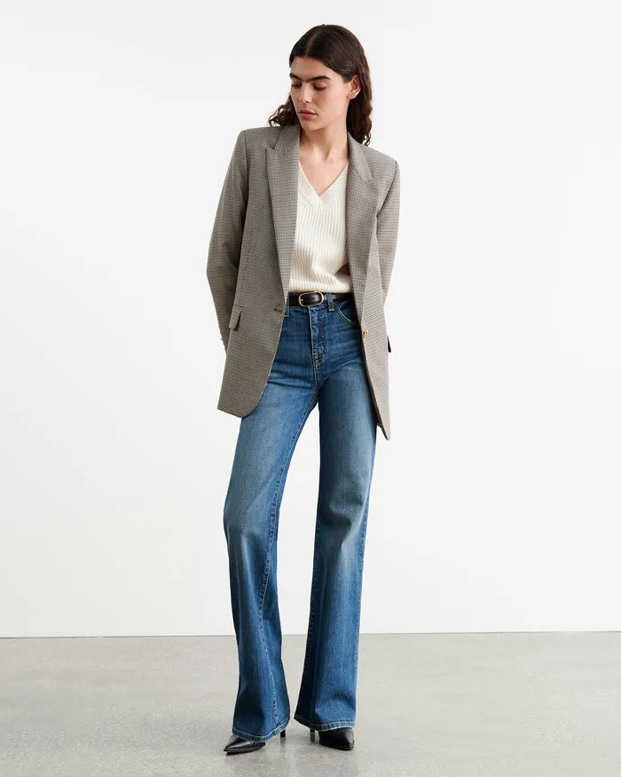 Jackets and Blazers DIANE BLAZER Brown Houndstooth Nili Lotan Women