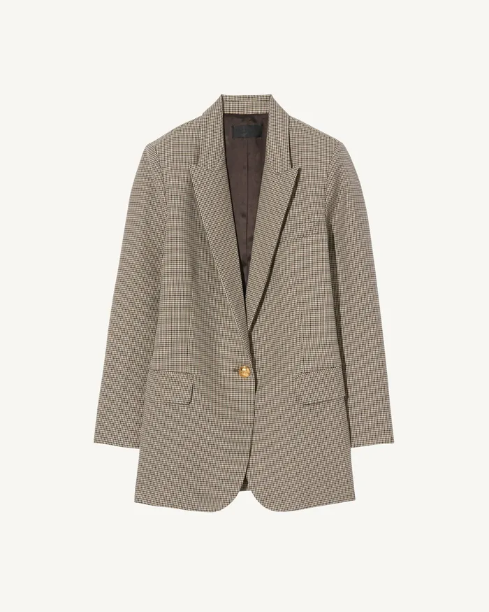 Jackets and Blazers DIANE BLAZER Brown Houndstooth Nili Lotan Women