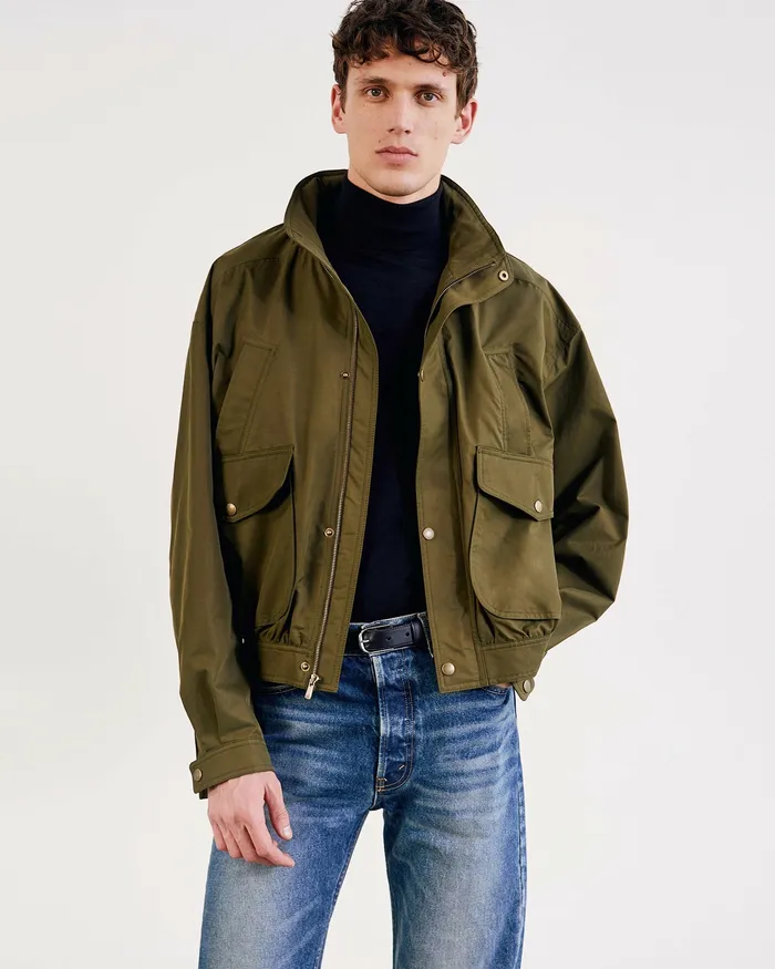 Jackets and Coats Men Nili Lotan THEO JACKET Olive Green